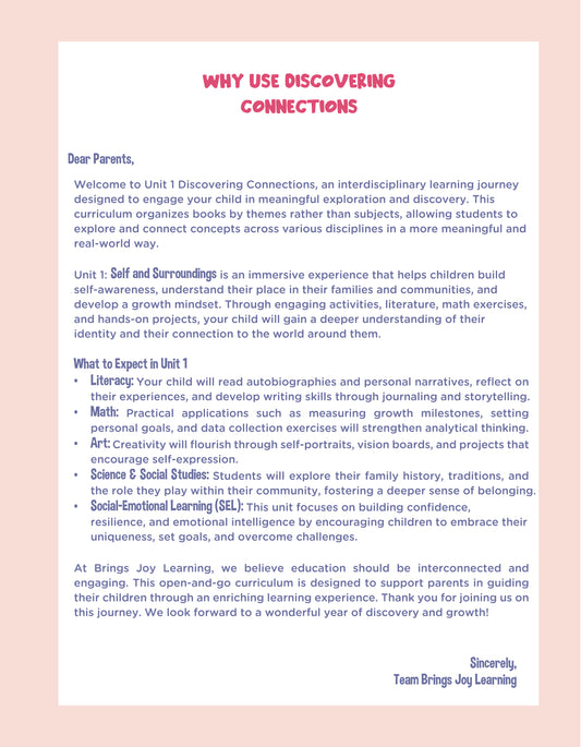 2nd Grade Unit 1: Discovering Connections (Ebook)