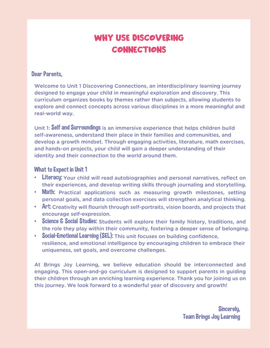 2nd Grade Unit 1: Discovering Connections (Ebook)