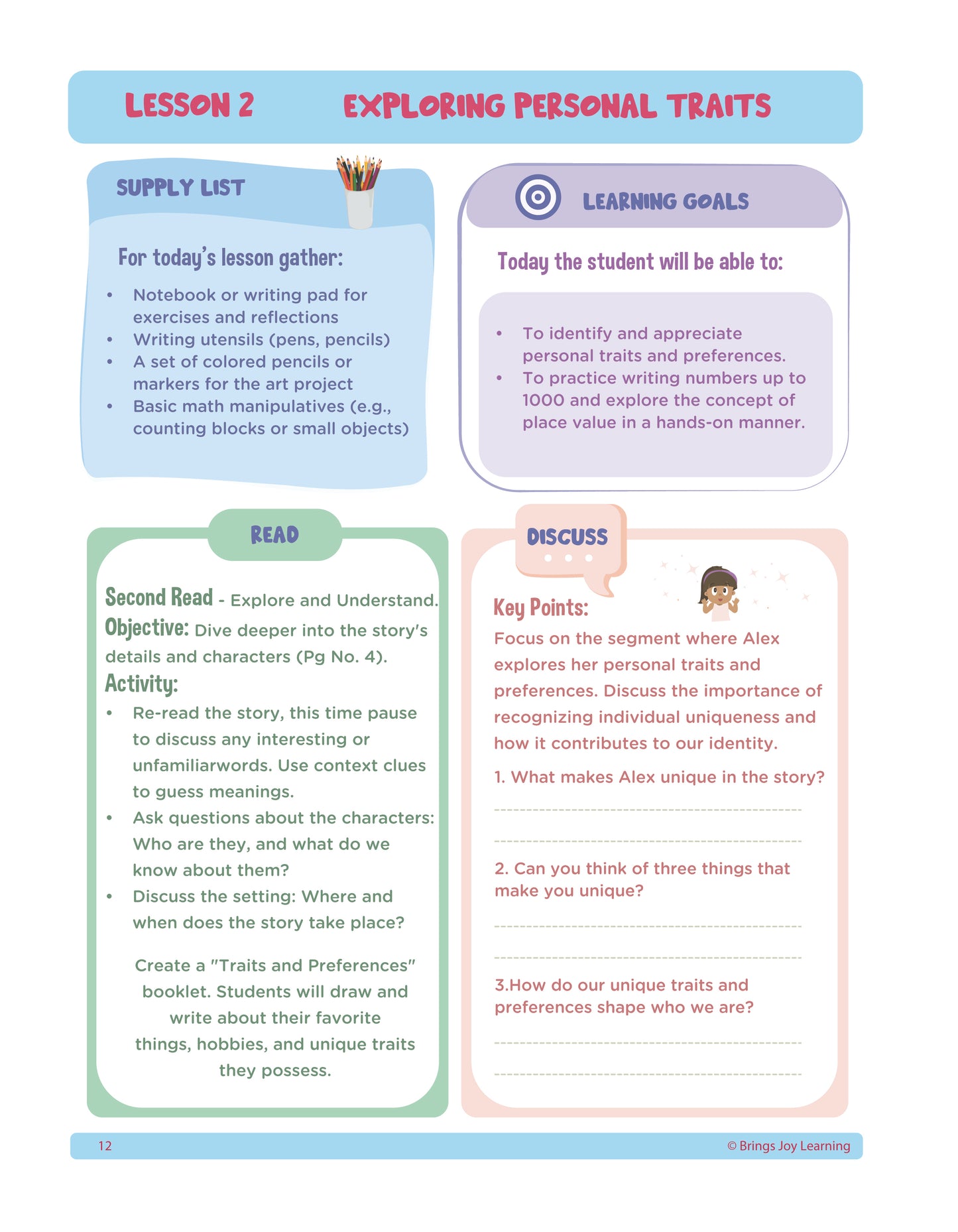 2nd Grade Unit 1: Discovering Connections (Ebook)